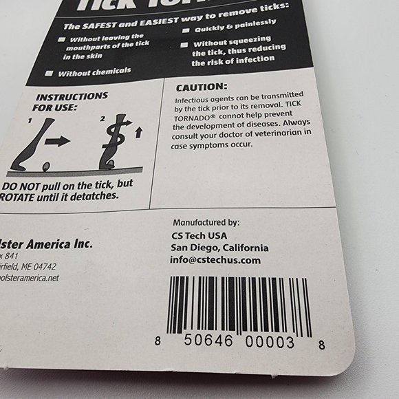 Tick Tornado 2 in Pack Pro Pet Dog Horse Cat Tick Removal Tool Quick Easy & Safe - Picture 6 of 7